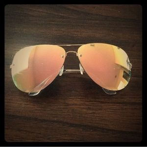 Quay muse gold reflective glasses